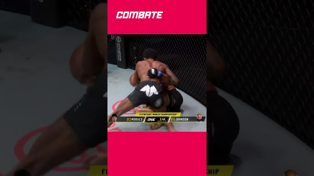 ADRIANO MORAES E O NOCAUTE INÉDITO EM DEMETRIOUS JOHNSON NO ONE FC | #shorts | Combate.globo