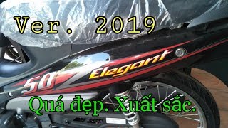Sym Elegant 50Cc Ver. 2019 Quá Đẹp. Mẫu Xe 50Cc Kiểu Dáng Thể Thao.