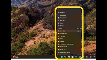 How to access your favorite files and folders from Jump list from Windows 11 Taskbar