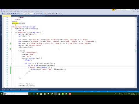 Dynamically Create Select List Also Bind with Database Table in ASP.NET CORE