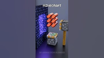 Minecraft Vs Real Life in the Nether 🔥🔥🔥#blender3d #3dart #3danimation #minecraft