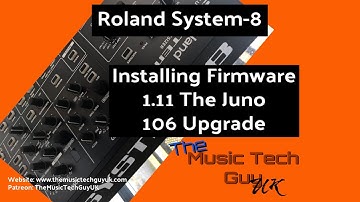 Roland System-8 - Installing Firmware V1.11 - The Juno 106 Upgrade