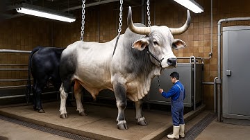 Giant Brahman Bull Farming – How Farmers Raise & Process Millions of Brahman Cattle
