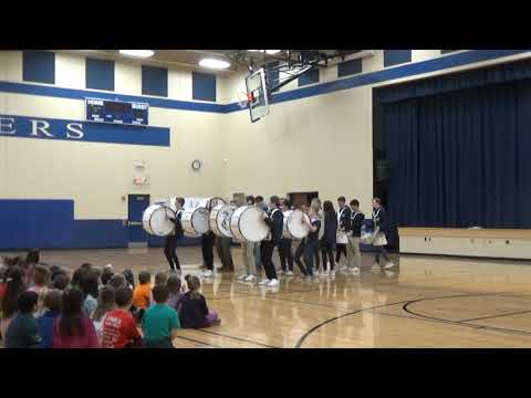 North High Drum Line Visits Lake Country Academy