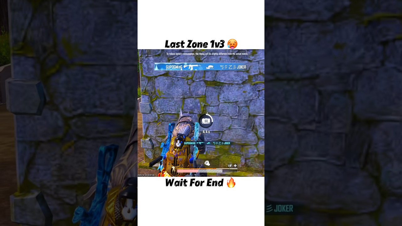 Last zone 1v3 clutch 🔥| wait for end bgmi shorts #bgmi #pubg #pubgmobile #gaming #shorts