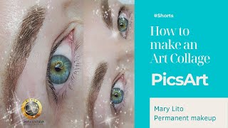 How to make an art photo Collage in PicsArt. Masks #Shorts screenshot 5