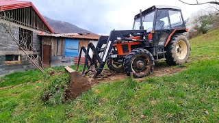 Zetor 6245 & Same Argon 80 - Kopanje temelja & Vožnja zemlje