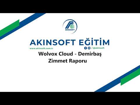 WolvoxCloud - Demirbaş - Zimmet Raporu