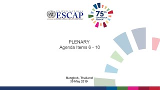 75th Commission : PLENARY - Agenda Items 6 - 10