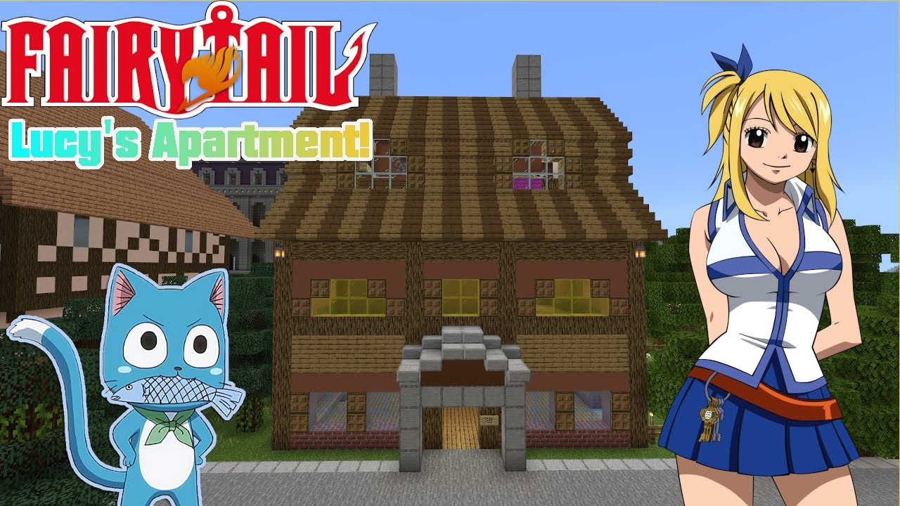 Minecraft Tutorial! Lucy Heartfilia's Apartment! / FairyTail! **Anime