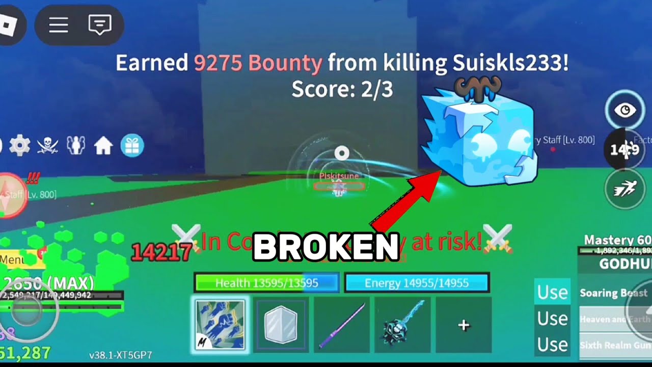 BOUNTY HUNTING WITH MOST BROKEN BUILD... | BLOX FRUITS