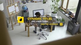 Dynamic Titles and Lower Thirds | After Effects Template | Elements