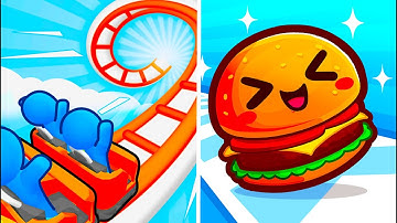 Food Run vs Runner Coaster 😉😝😜 Walkthrough All New Max Update Mobile Gameplay VA4236