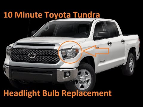 Toyota Tundra Headlight/Bulb Replacement - YouTube
