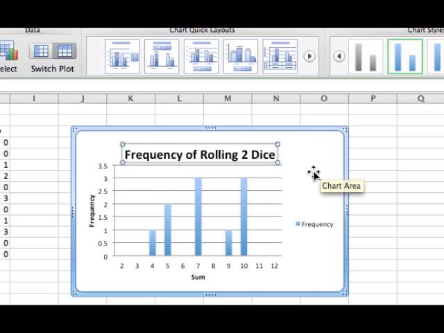 Probabilities & Dice Roll Simulations in Spreadsheets