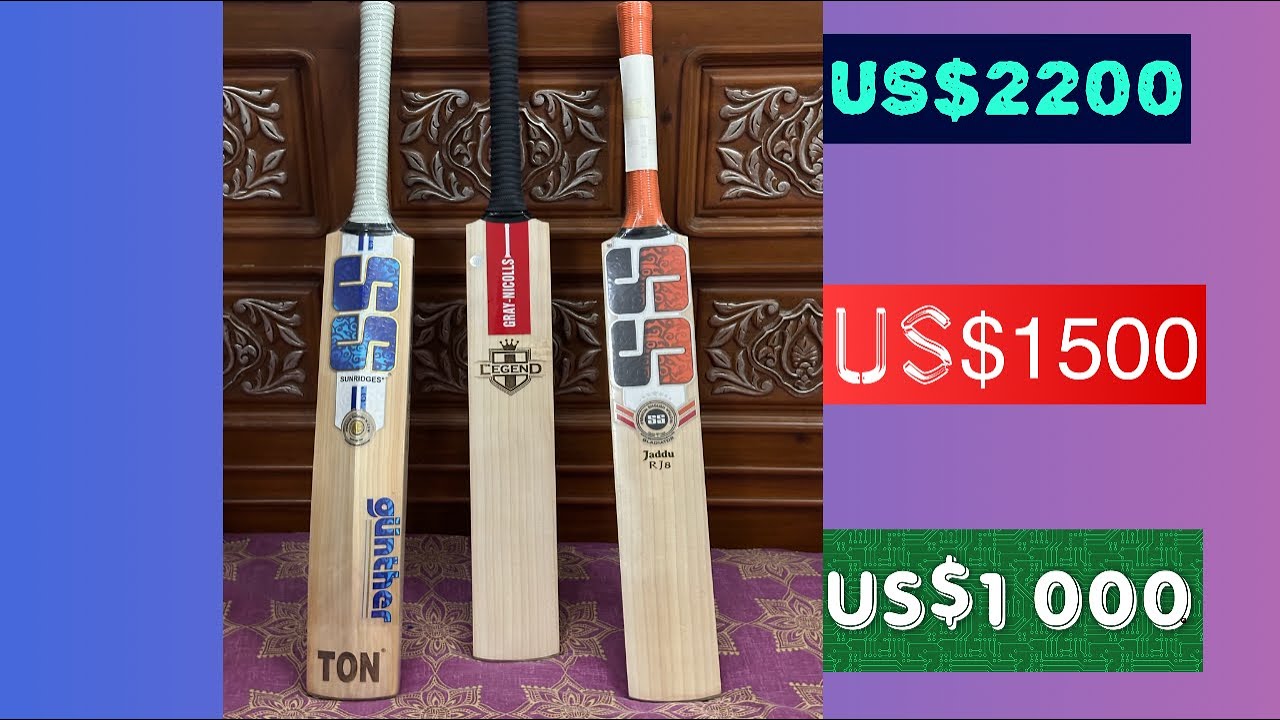 Got Most Expensive Cricket Bats SS Gunther SS Jaddu Gray Nicolls Got Most Expensive Cricket Bats SS Gunther SS Jaddu Gray Nicolls