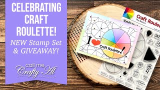 Celebrating Craft Roulette&#39;s FIRST Stamp Set w/a GIVEAWAY! Masking &amp; Ink Blending @CraftRoulette