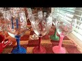 DIY GLITTER WINE GLASS STEMS