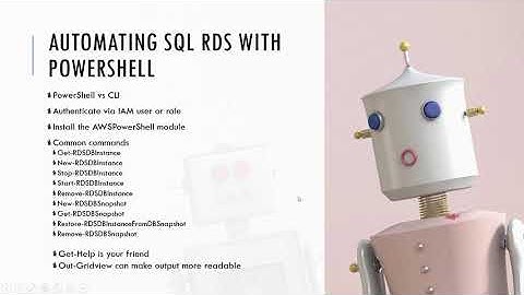 Automating SQL RDS With PowerShell
