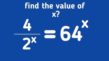 Find the  value of x ||  A nice exponential equation