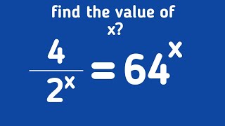 Find The Value Of X A Nice Exponential Equation