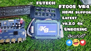FT008 vr4 dsp remoth and hdmi latest vr.2.0 4k version  unboxing video KBaudios