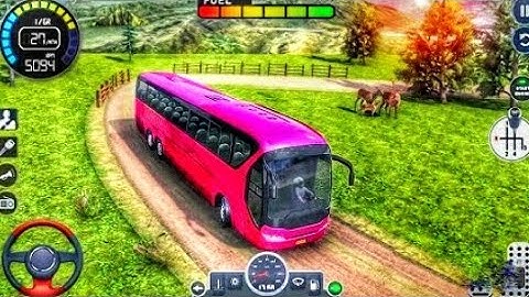 Mountain Climb Bus Racing 3D - Ultimate Offroad Bus Driving Simulator - Android GamePlay