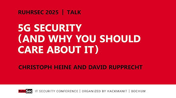 RuhrSec 2025 | 5G Security (And Why You Should Care About It)