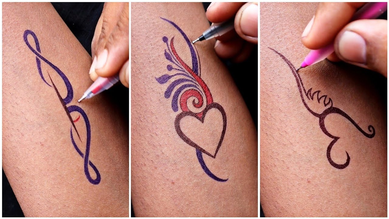 Best tattoo ideas of P letter || mom & simple mandala tattoo || Tattoo for girls ❤️