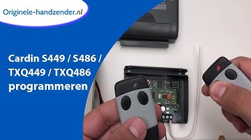 Cardin S449 / S486 / TXQ449 / TXQ486 programmeren