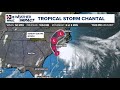 Tropical Storm Chantal: 11 PM Update
