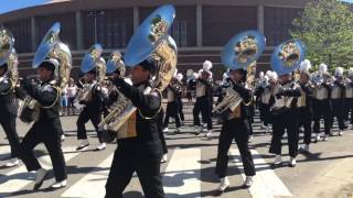 Purdue Marching Band 9/3/16 - Marching down the street