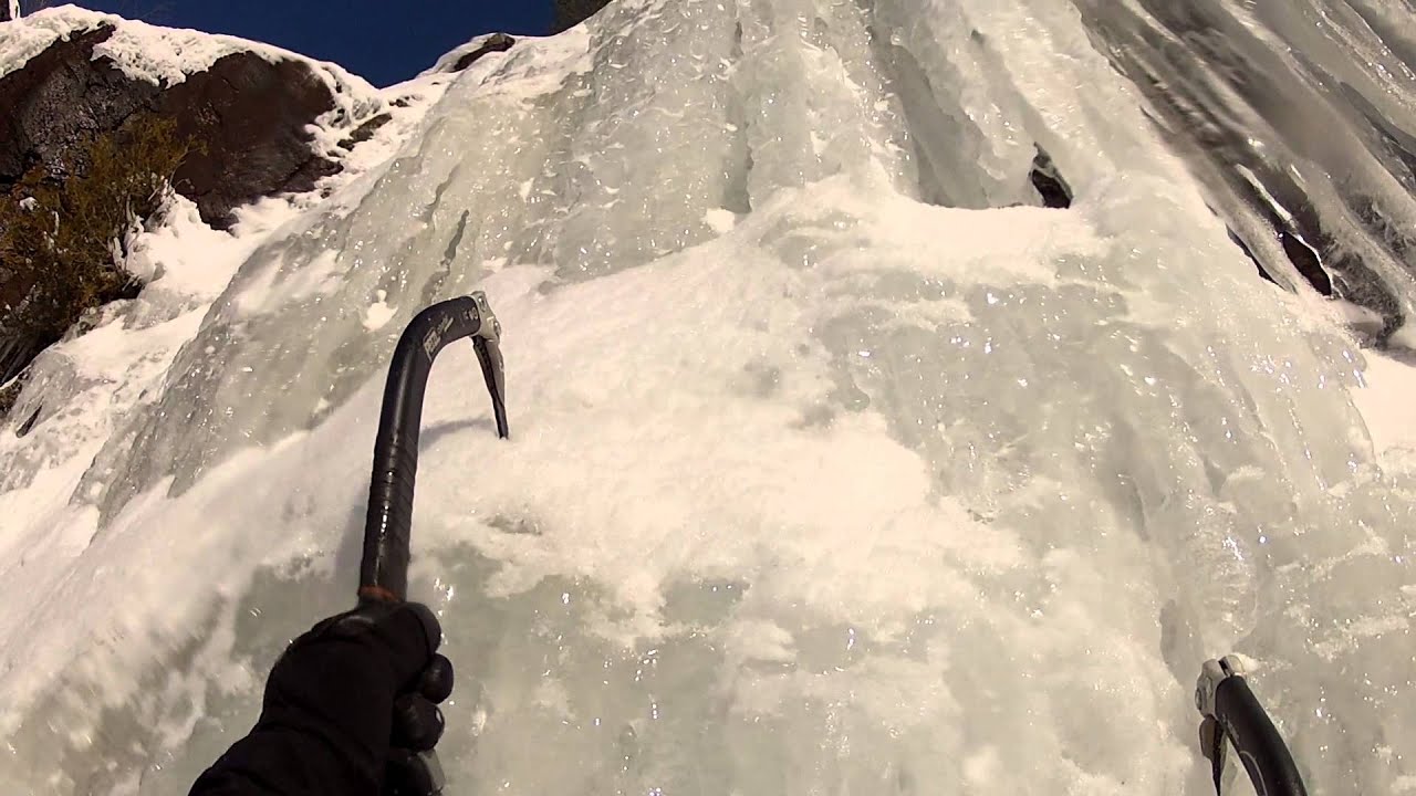 Fish Lake Ice Climbing "Crown of Thorns" YouTube