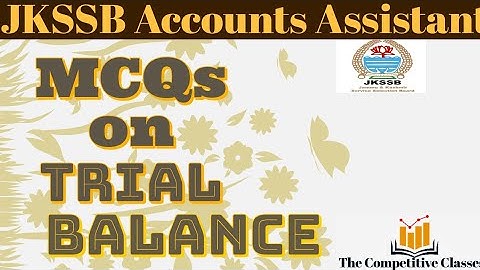 Lec (17)| MCQs Based On Trial Balance || MISSION #JKSSBAccountsAssistant #jkssb