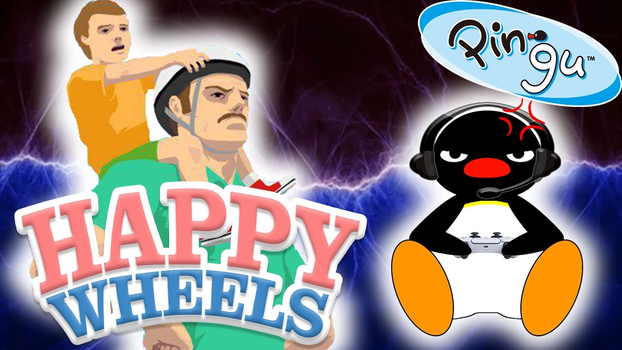 もしもピングーが「Happy Wheels」をプレイしたら多分こうなる