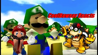 CoolBowser Reacts To SM64 bloopers: Luigi Labyrinth