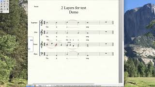 Two Layers for Two Lines of Text - Finale Demo
