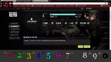 How to have a coloured COD Elite Clan Message | Awesome + Easy MW3 Trick