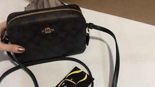 Coach Mini camera bag black brown 