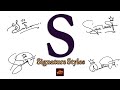 S signature styles  signature for my name start with s  signature style of s