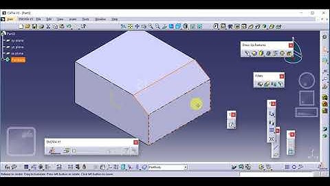 CAD CATIA V5 Dress Up Features Tool Bar Part Modeling