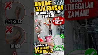 Dinding Hebel Tanpa Plester Dan Aci☝❗❗#shorts #videoshort #viralvideo