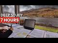 LIVE | 7 HOUR STUDY WITH ME in UK | Pomodoro 50/10,  Deep Work Focus, Cozy UK Ambience