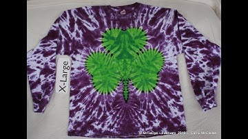 How to Tie Dye a 3 Leaf Clover or Shamrock