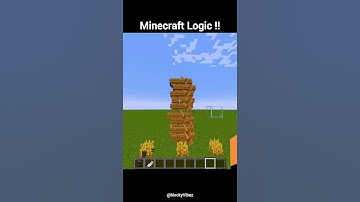 Minecraft Logic is insane 💀🤯 #shorts #minecraft