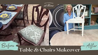 Table & Chairs Makeover | How to Paint Wood Furniture