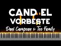 Cand El vorbeste - Dani Campean & Teo Family - Negativ Ton Fata - Instrumental Pian - Tutorial