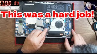 How a hard laptop repair looks like! ASUS UM431D water damage repair