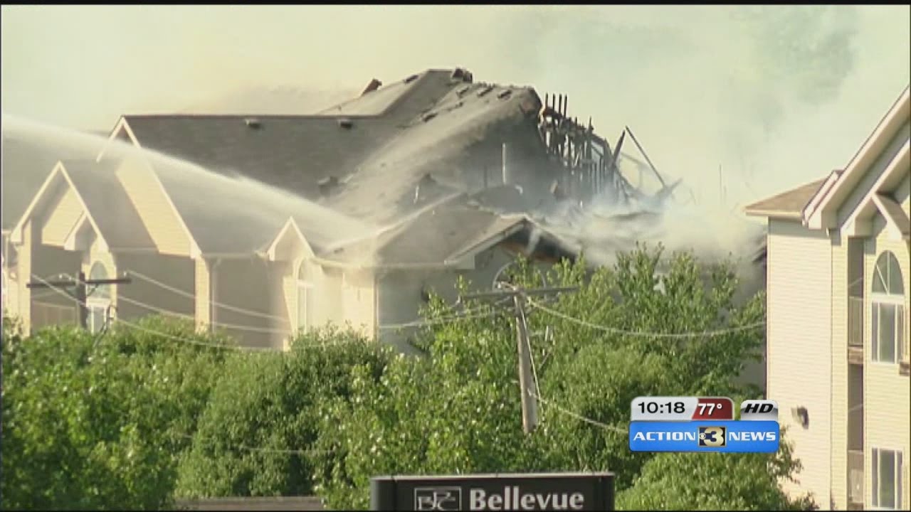 Bellevue apartment complex condemned after massive fire - YouTube