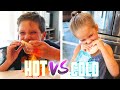 HOT FOOD VS COLD FOOD CHALLENGE!!